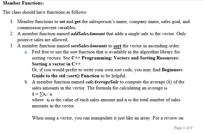 Solved C++ PROGRAMIING: VECTORS AND SORTING ASSIGNMENT | Chegg.com