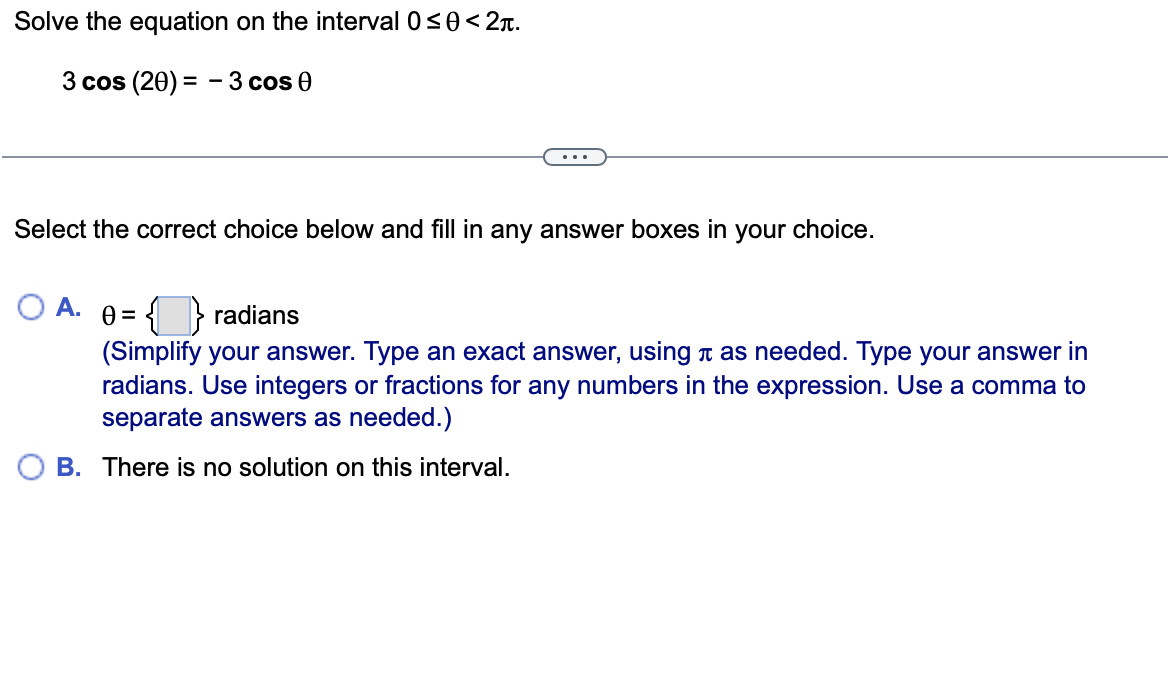 Solved Solve the equation on the interval 0 50