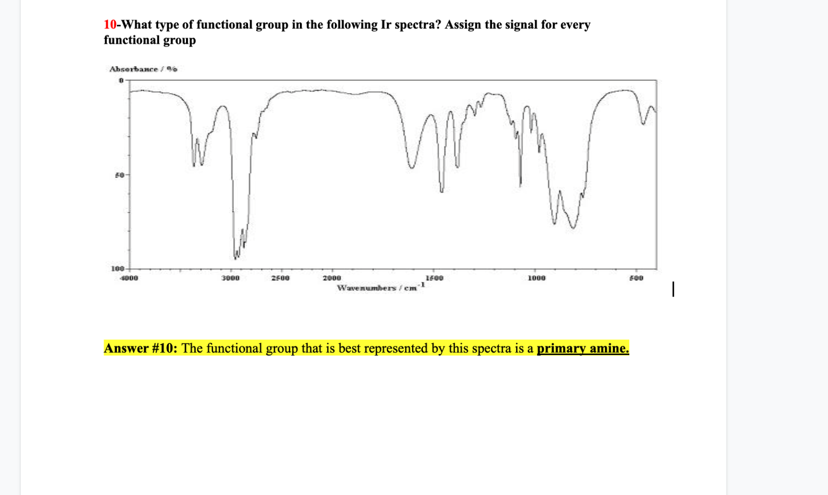Solved 10-What type of functional group in the following Ir | Chegg.com