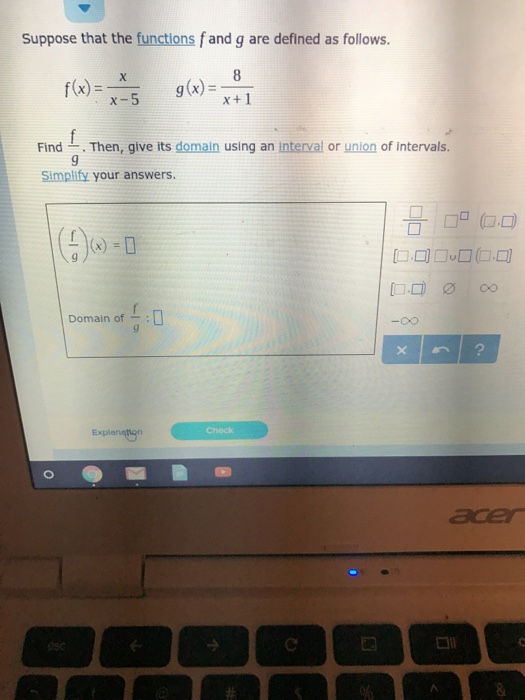 Solved Suppose That The Functions F And G Are Defined As Chegg Com