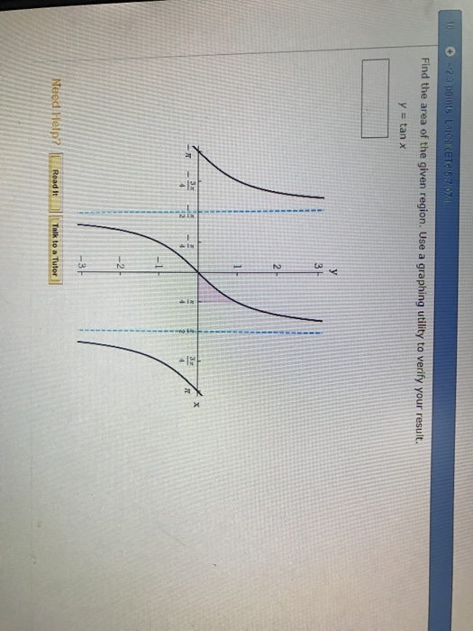 Solved Find the area of the given region. Use a graphing | Chegg.com