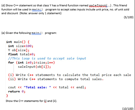 Solved 3 WOOOOOWN 8 11 2. Given the following classes | Chegg.com