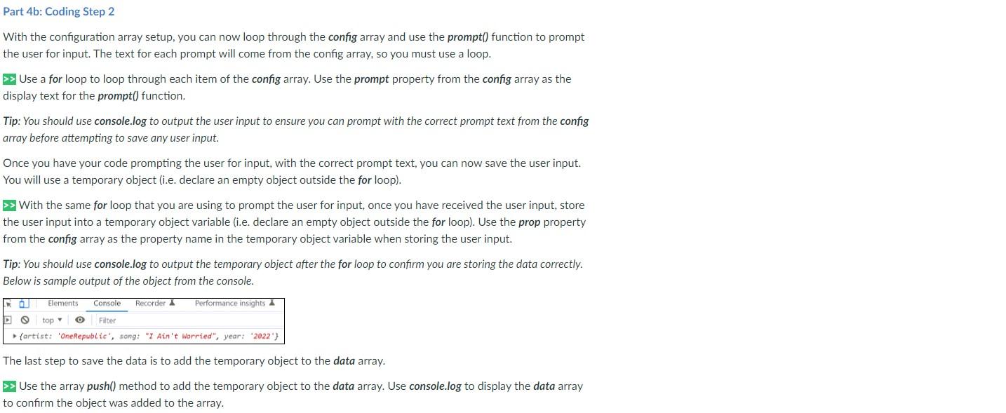 Solved Part 3: JavaScript - Program Outline, and Startup | Chegg.com
