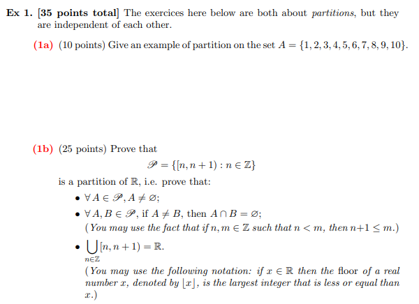 Solved Ex 1 35 Points Total The Exercices Here Below A Chegg Com