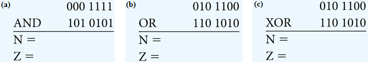 Solved 3. (6.0 pts): Perform the following logical | Chegg.com