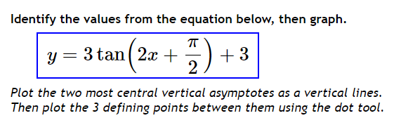 Solved Identify the values from the equation below, then | Chegg.com