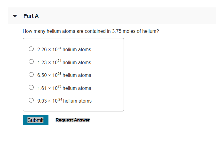 How Many Atoms Are Equal To 1.5 Moles Of Helium