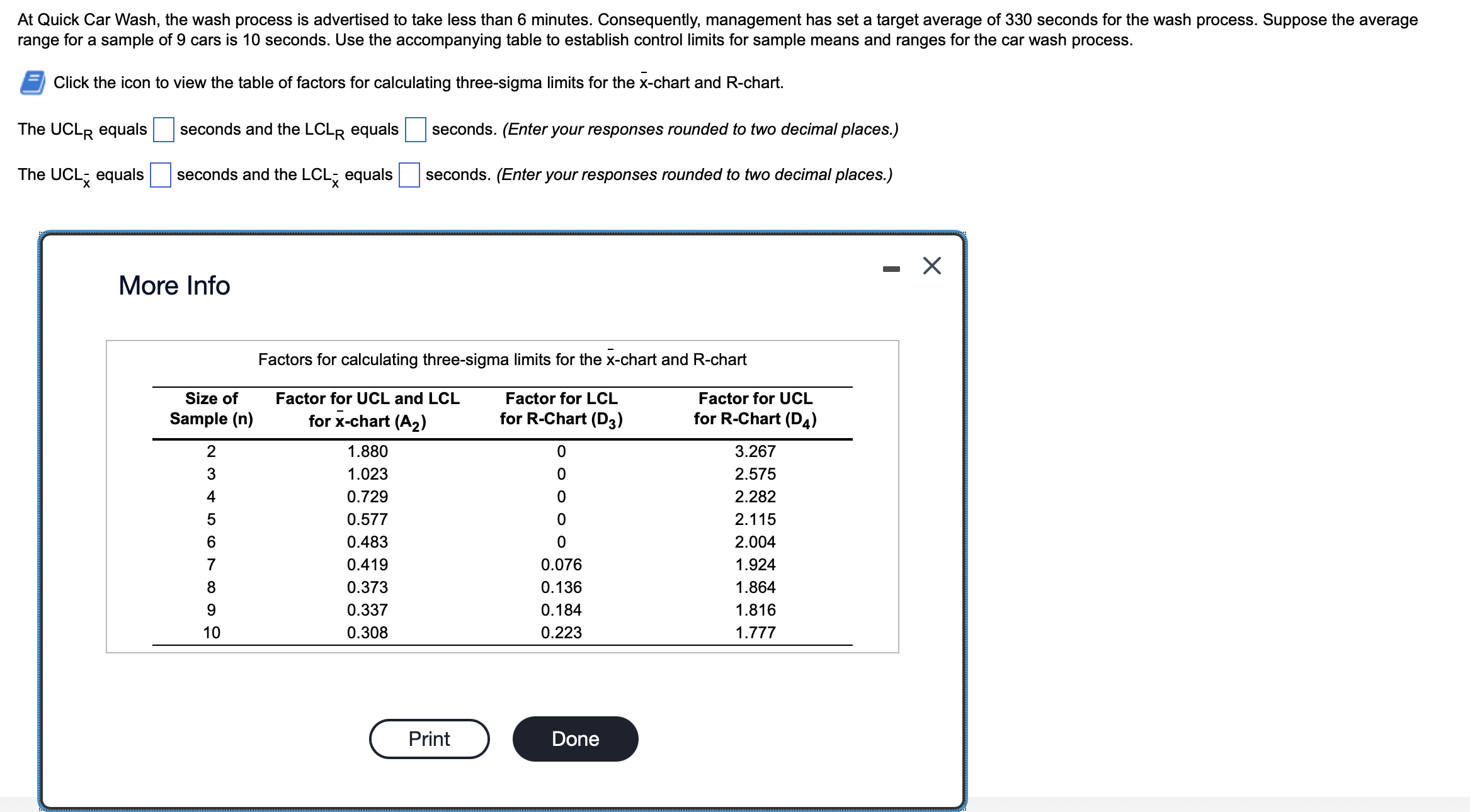 Solved At Quick Car Wash, the wash process is advertised to