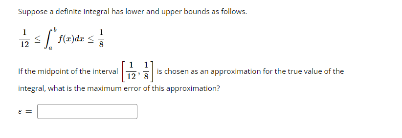 Solved Find lower and upper bounds for the area between the | Chegg.com