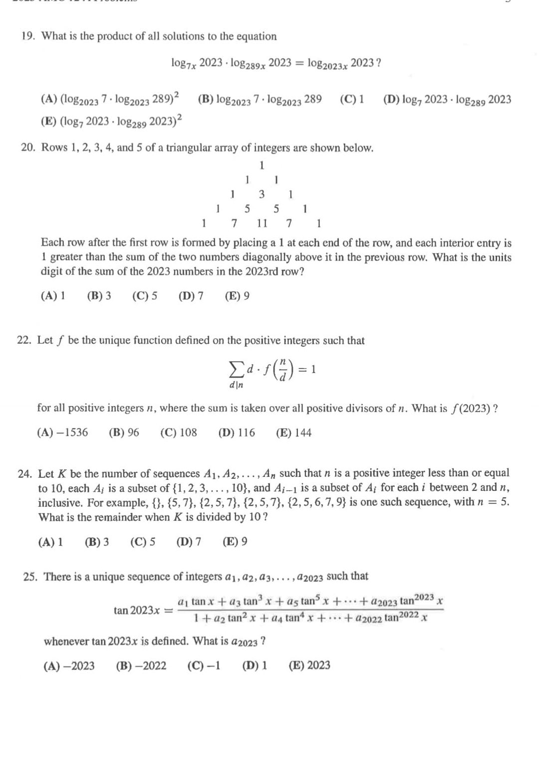 Solved What is the product of all solutions to the | Chegg.com