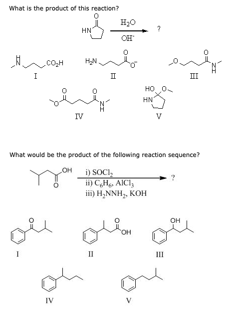 Solved What is the product of this reaction? Hz HIN - SH | Chegg.com