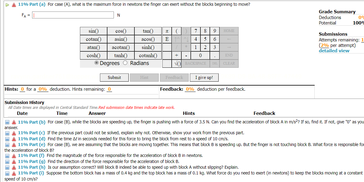 Solved (10%) Problem 3: A heavy block, labeled 