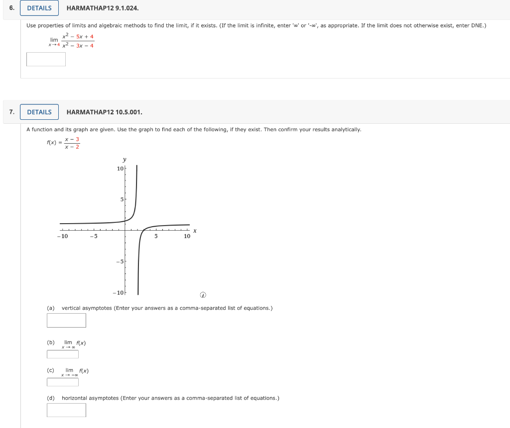 solved-use-properties-of-limits-and-algebraic-methods-to-chegg