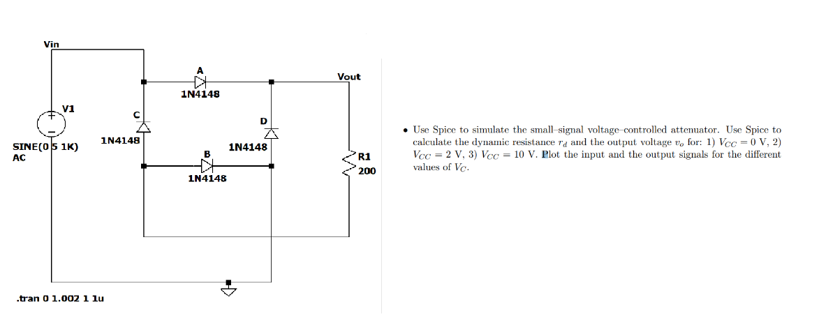 Solved Use the given full-wave rectifier in LT Sice to | Chegg.com