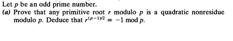 Solved Let P Be An Odd Prime Number A Prove That Any