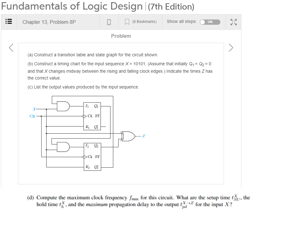 Fundamentals Of Logic Design 7th Edition Chegg