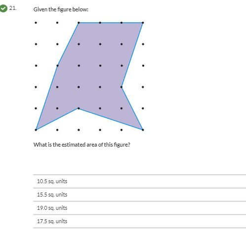 find the area of the figure given below in sq cm