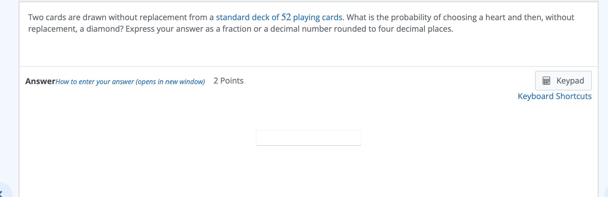 Solved Two cards are drawn without replacement from a | Chegg.com