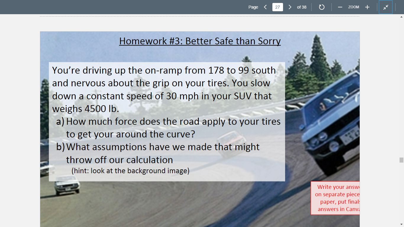 solved speeding violation classwork (work with a... Solved Page of 3 0 - ZOOM + Homework #3: Better Safe | Chegg.com