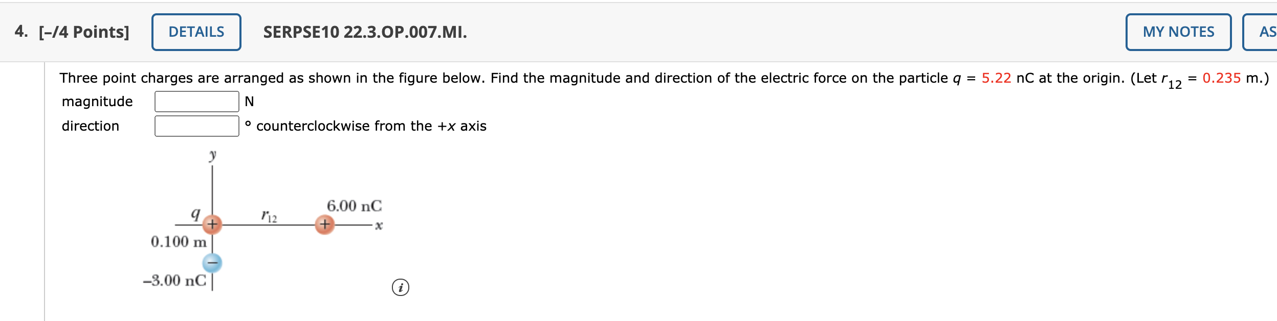 Solved 4. [-14 Points] DETAILS SERPSE10 22.3.OP.007.MI. MY | Chegg.com