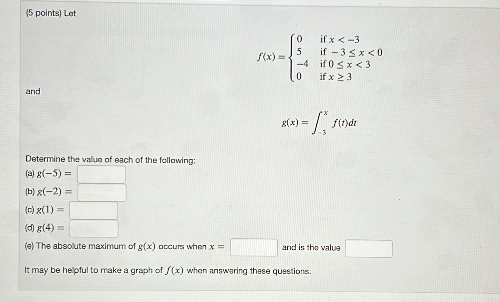 Solved (5 ﻿points) | Chegg.com