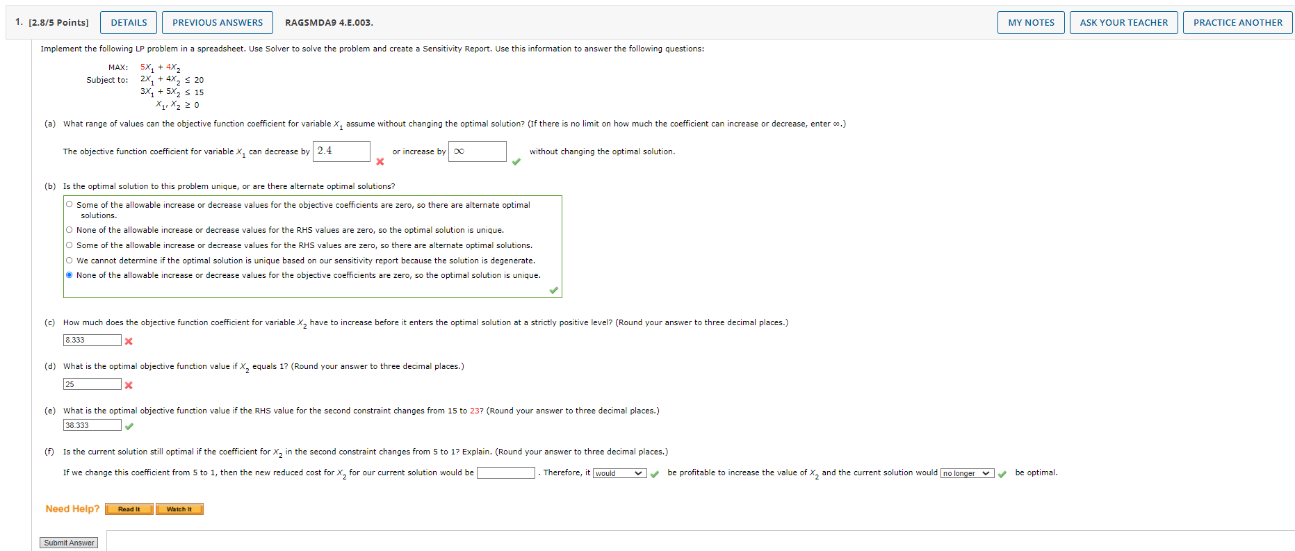 Solved 1. [2.8/5 Points] DETAILS PREVIOUS ANSWERS RAGSMDA9 | Chegg.com