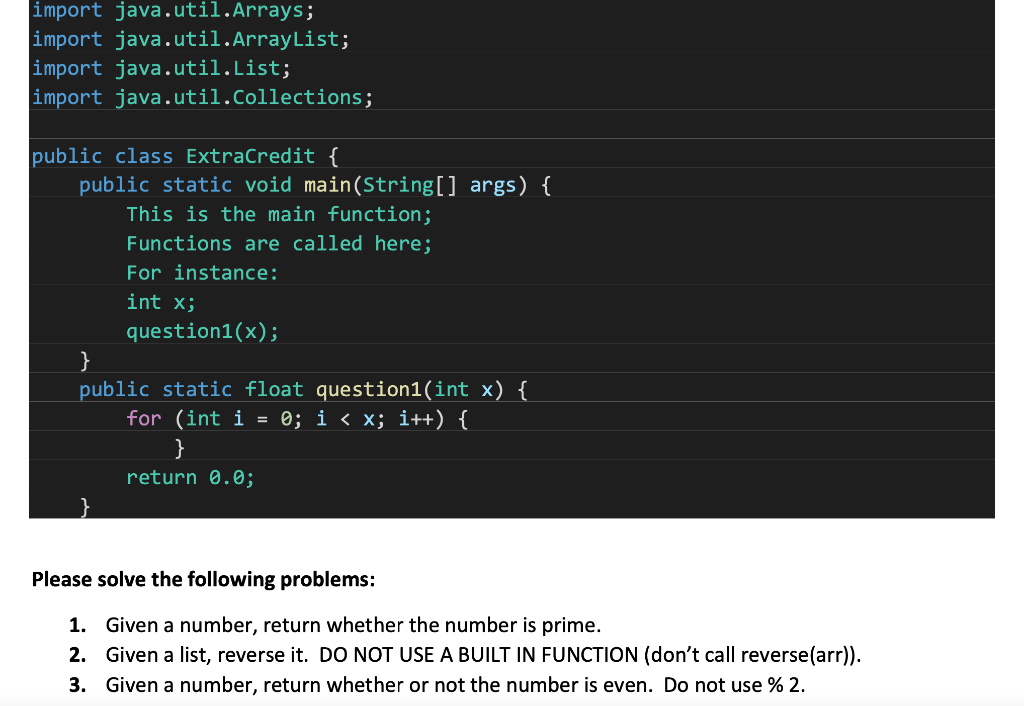 Solved import java.util.Arrays; import java.util.ArrayList; | Chegg.com