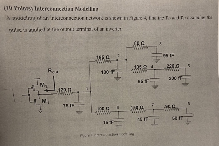 Solved 10 Points) Interconnection Modelling A modeling of an | Chegg.com