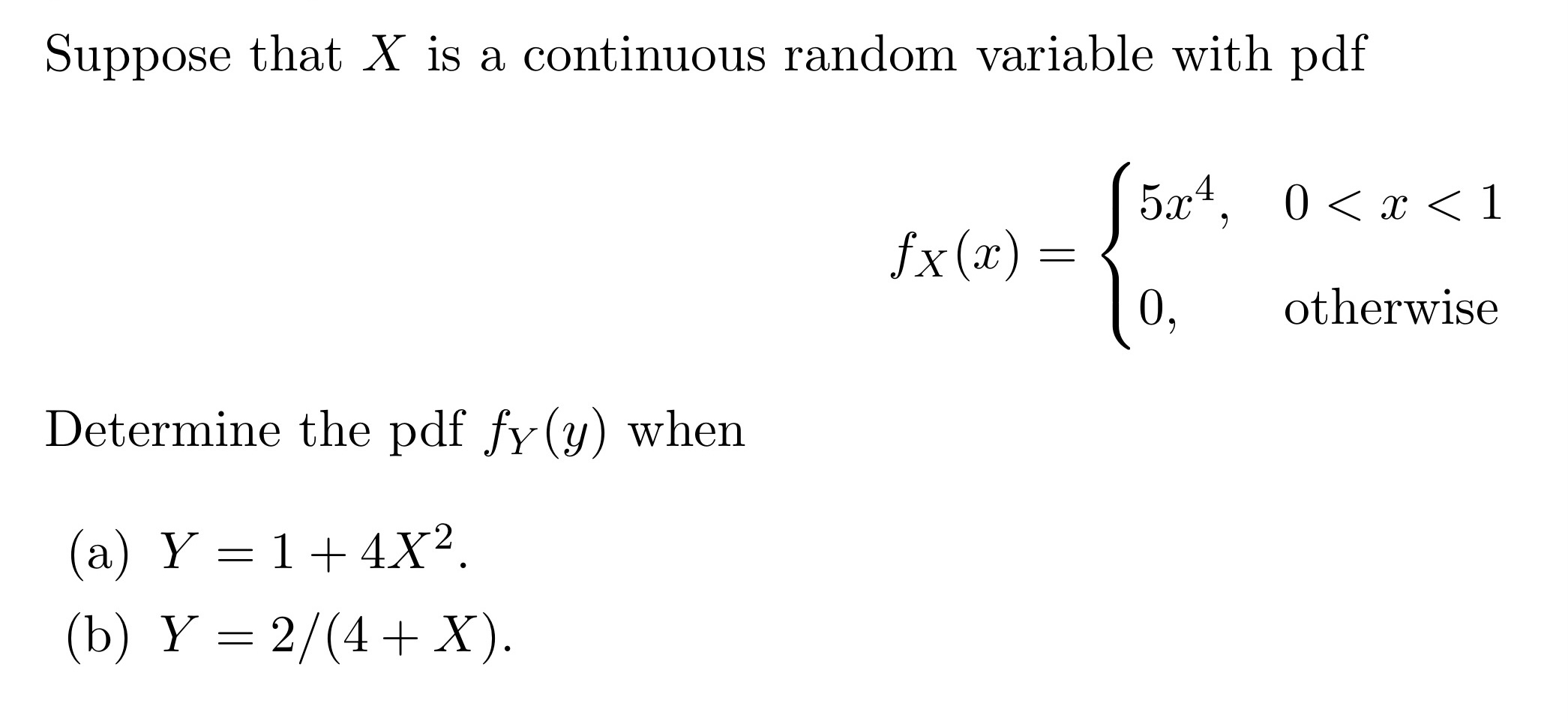 Solved Suppose that X is a continuous random variable with | Chegg.com