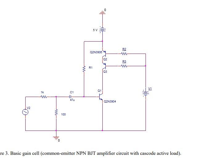 Solved Design the commonemitter basic gain cell utilizing