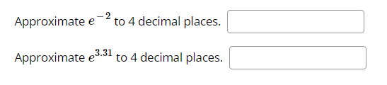 e 2 to 4 decimal places