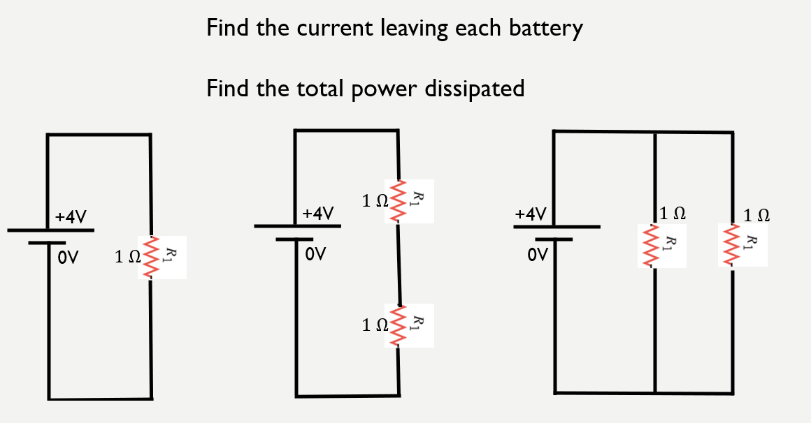 Solved Find the current leaving each battery Find the total