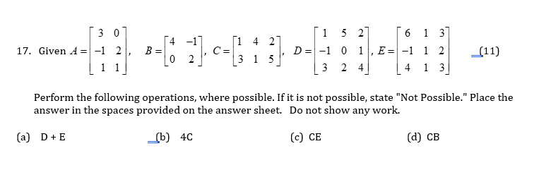 Solved 17. Given 