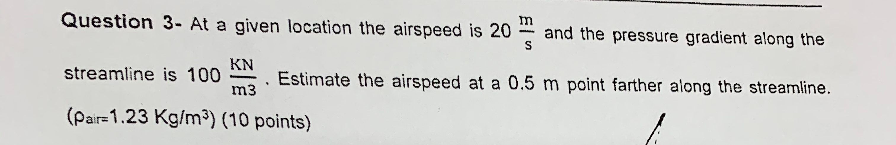 Solved Question 3- At a given location the airspeed and the | Chegg.com