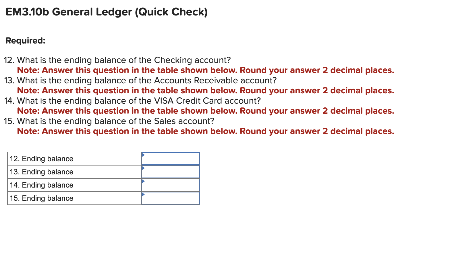 Quick Balance Check