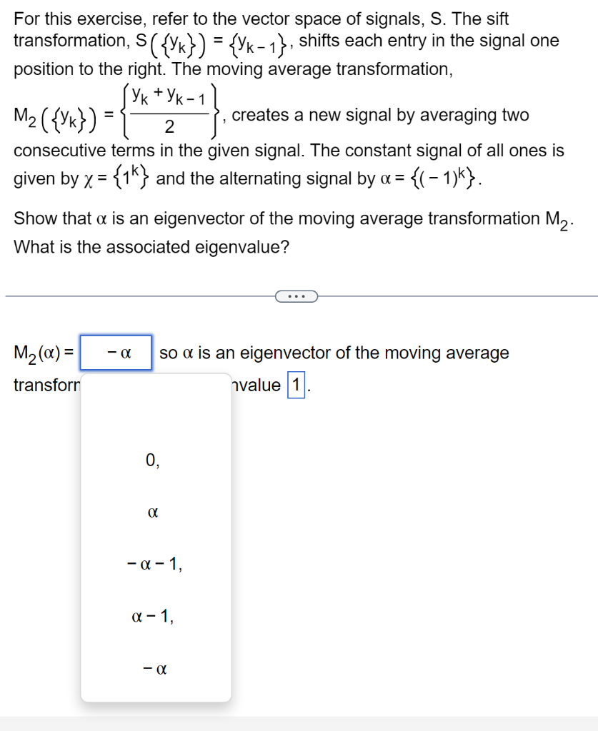 Solved For this exercise, refer to the vector space of | Chegg.com
