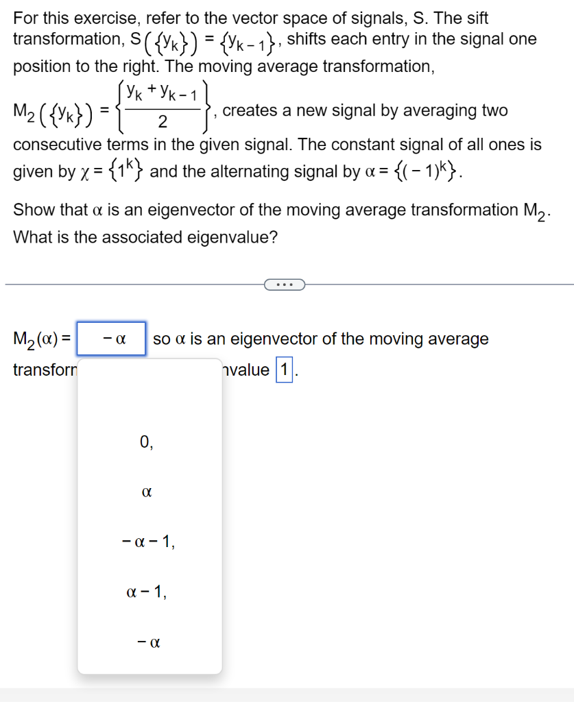 Solved For This Exercise, Refer To The Vector Space Of | Chegg.com