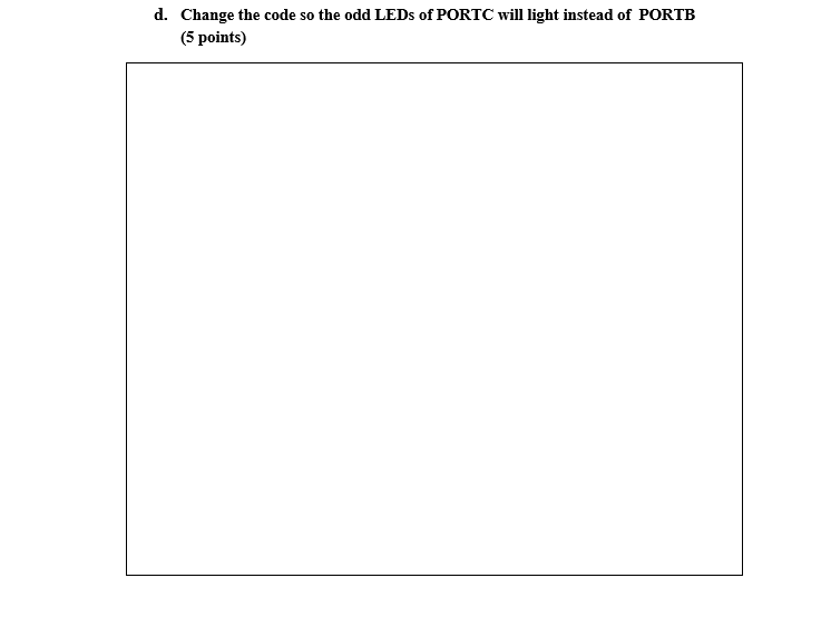 1.4. Write an assembly code to light LEDs. Explain | Chegg.com