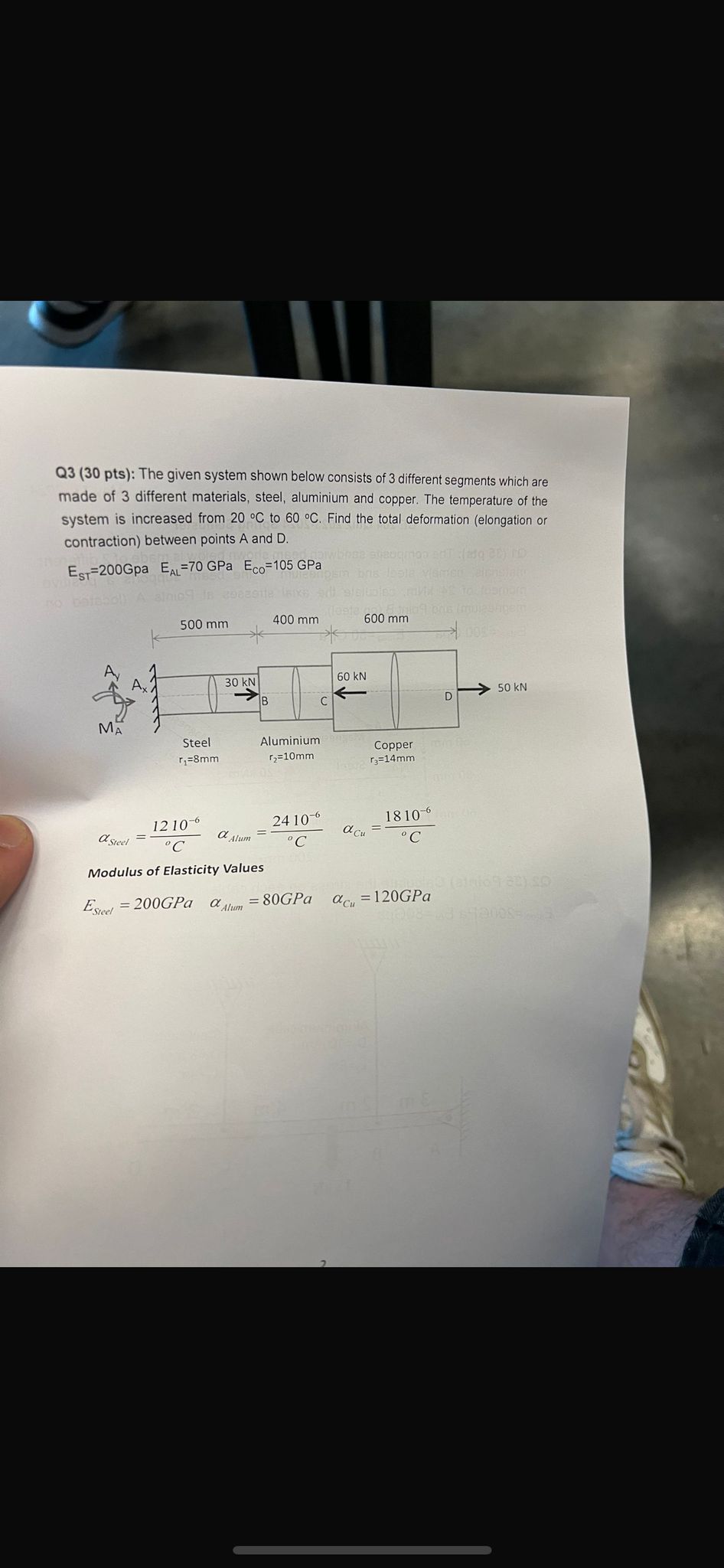 Solved Q3 (30 pts): The given system shown below consists | Chegg.com