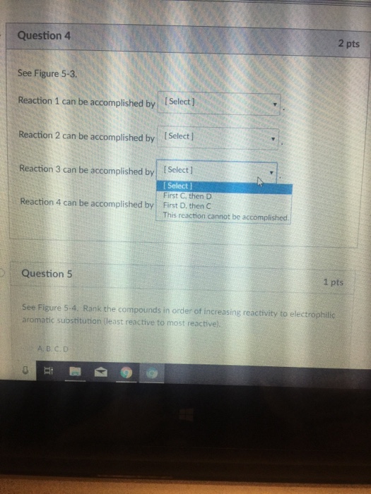 Solved Question 4 2 pts See Figure 5-3. Reaction 1 can be | Chegg.com