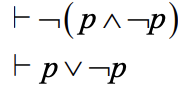 Solved ⊢¬(p∧¬p) ⊢p∨¬p | Chegg.com