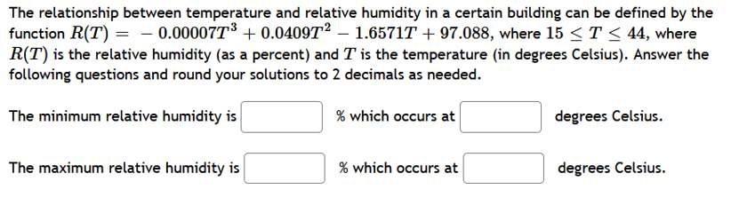 Solved The relationship between temperature and relative | Chegg.com