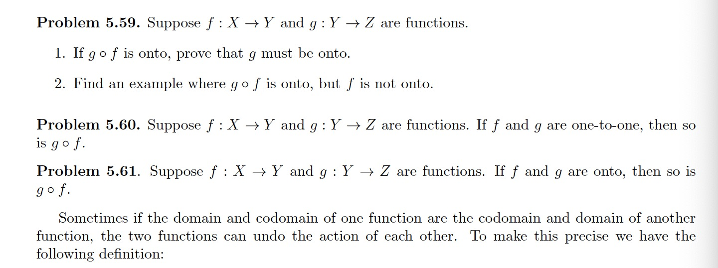 Problem 5 59 Suppose F X Y And G Y Z Are Chegg Com