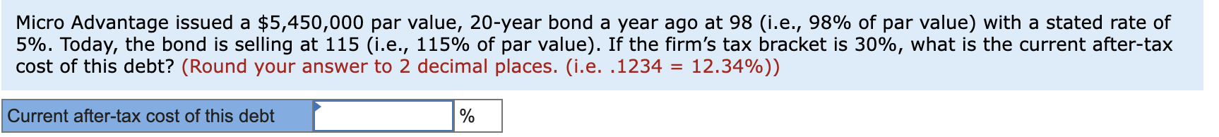 Solved Below Is Information Regarding The Capital Structure | Chegg.com