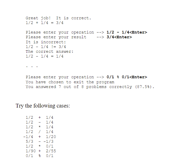 Solved Exercise 4 - Use RationalNumber class | Chegg.com