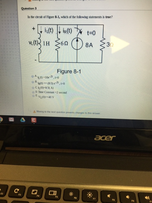 Solved In the circuit of Figure 8-1, which of the following | Chegg.com