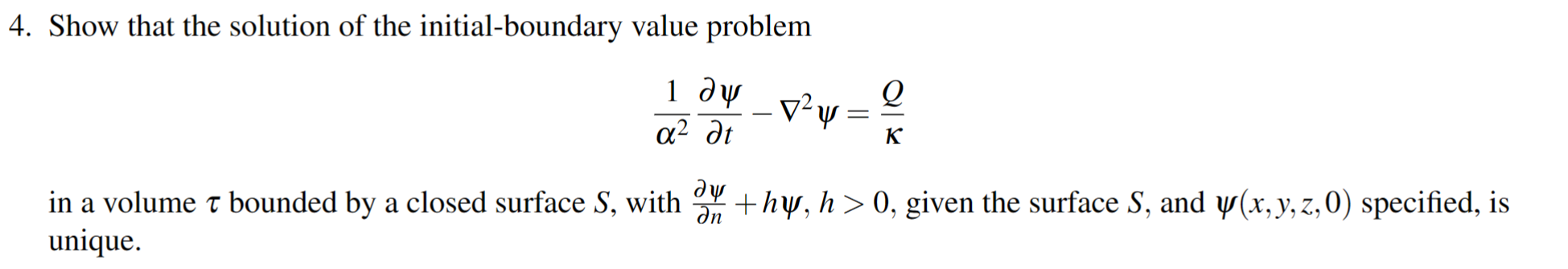 4. Show that the solution of the initial-boundary | Chegg.com