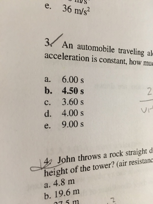 Solved John throws a rock straight down with speed 12 m/s