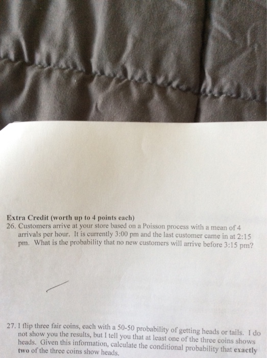 Solved Extra Credit (worth up to 4 points each) 26. | Chegg.com