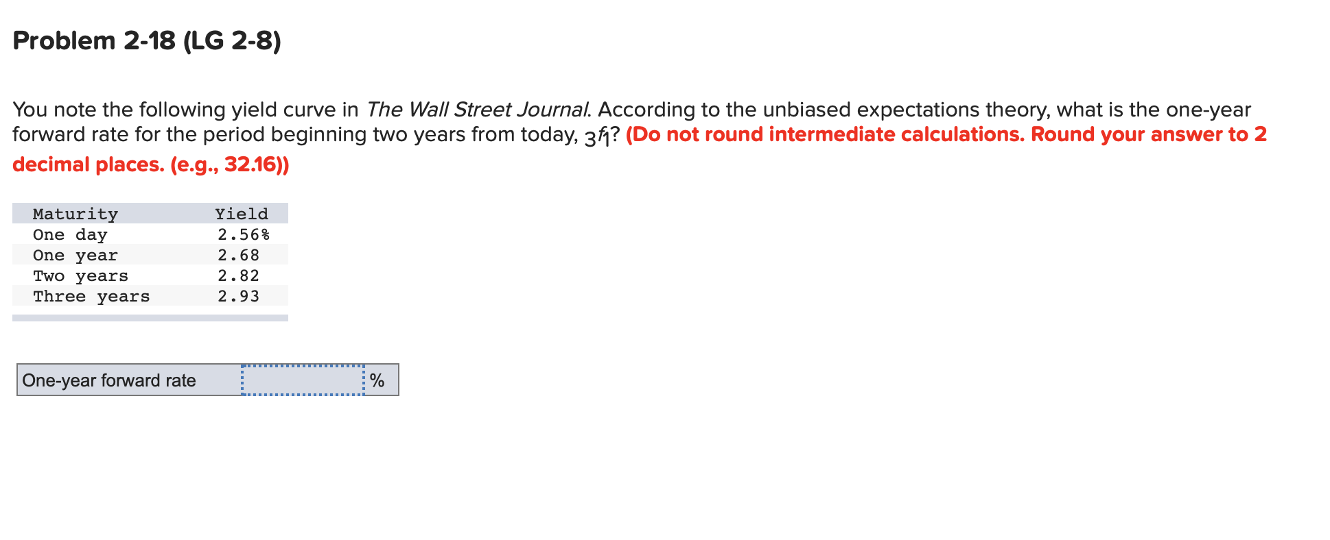 Solved Problem 218 (LG 28) You note the following yield